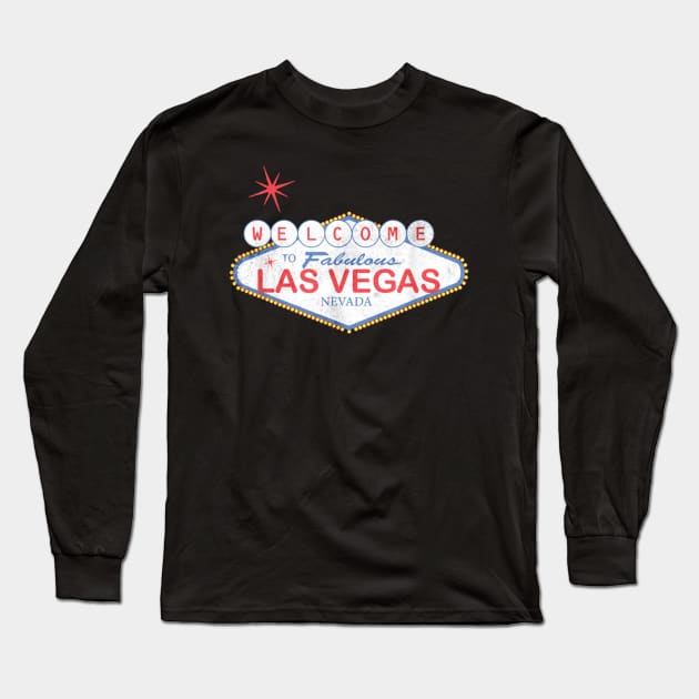 Welcome To Las Vegas Long Sleeve T-Shirt by Kocekoceko